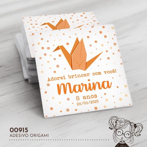 Adesivo Quadrado Origami - 00915