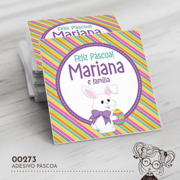 Adesivo Quadrado Páscoa - 00273