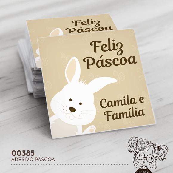 Adesivo Quadrado Páscoa - 00385