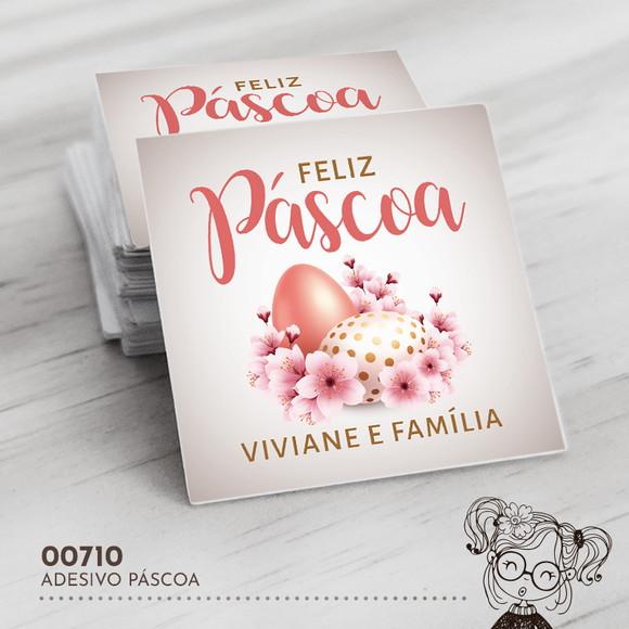 Adesivo Quadrado Páscoa - 00710