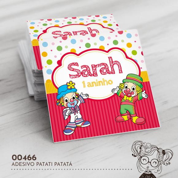 Adesivo Quadrado Patati Patatá - 00466
