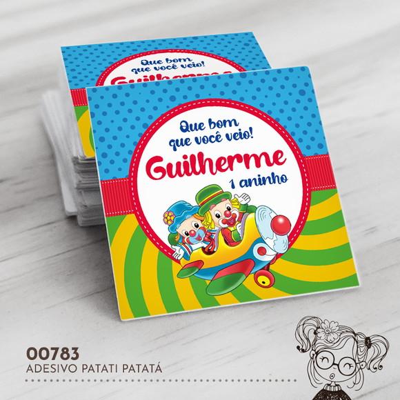 Adesivo Quadrado Patati Patatá - 00783