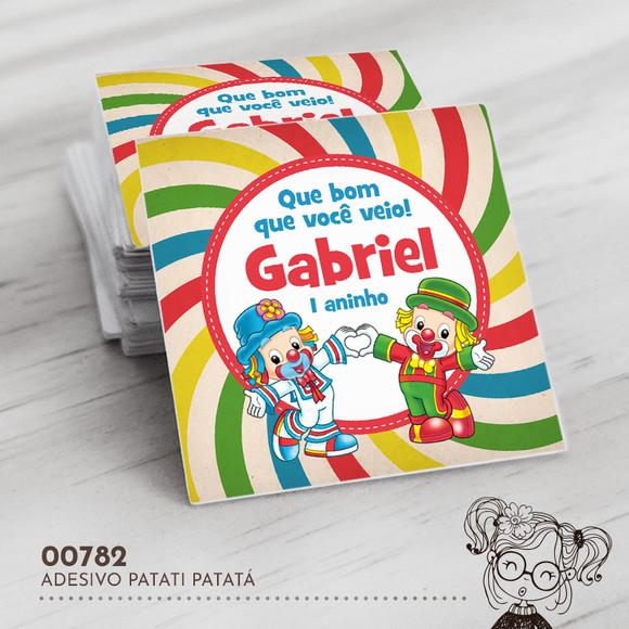 Adesivo Quadrado Patati Patatá - 00782