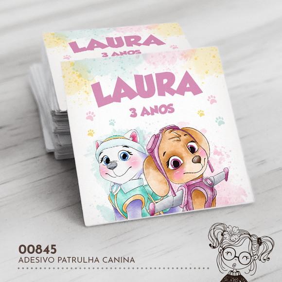 Adesivo Quadrado Patrulha Canina - 00845