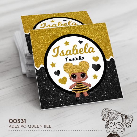 Adesivo Quadrado Queen Bee - 00531