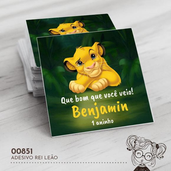 Adesivo Quadrado Rei Leão - 00851