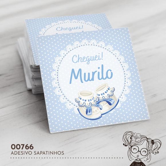 Adesivo Quadrado Sapatinhos - 00766