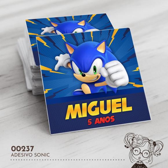 Adesivo Quadrado Sonic - 00237