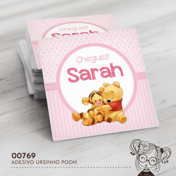 Adesivo Quadrado Ursinho Pooh - 00769