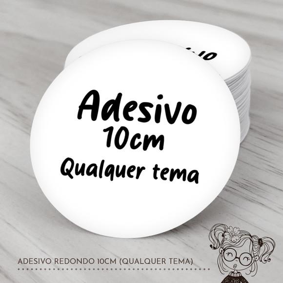 Adesivo Redondo 10cm (qualquer Tema)