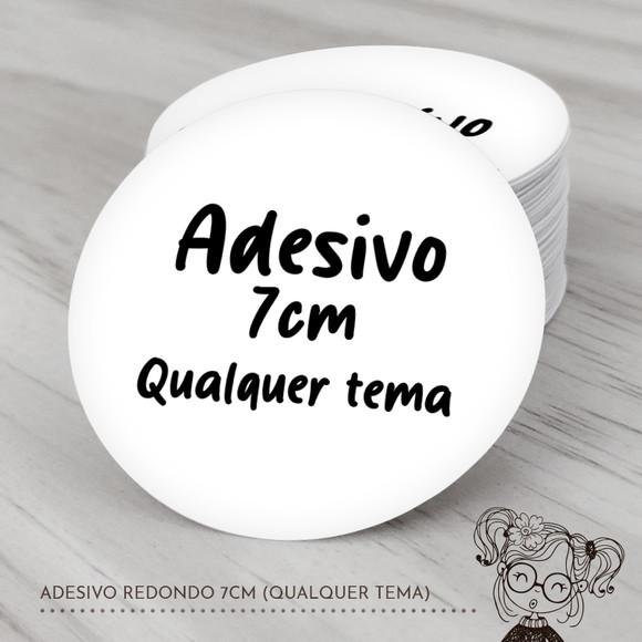 Adesivo Redondo 7cm (qualquer Tema)