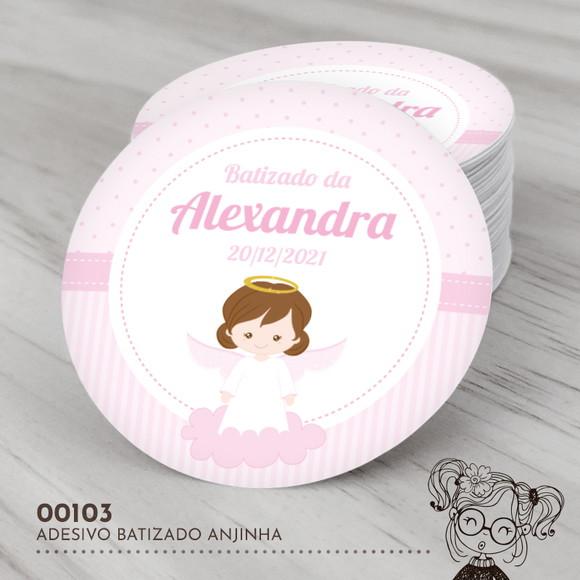 Adesivo Redondo Anjinha - 00103
