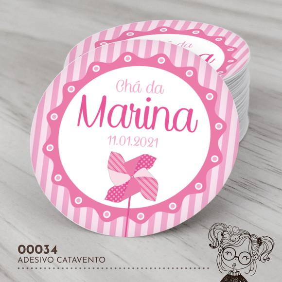 Adesivo Redondo Catavento - 00034