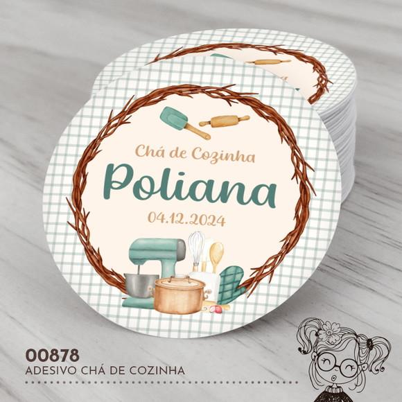 Adesivo Redondo Chá de Cozinha - 00878