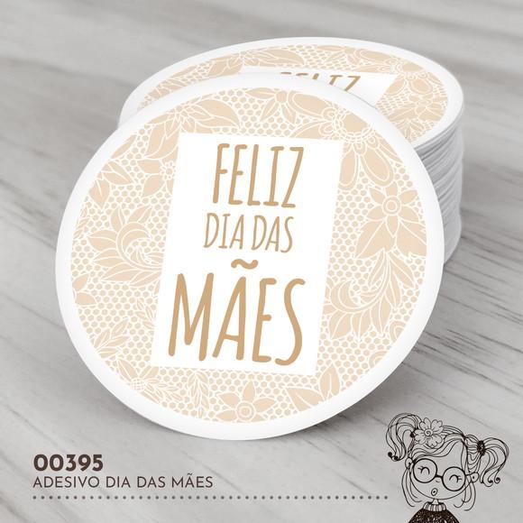 Adesivo Redondo Dia das Mães - 00395