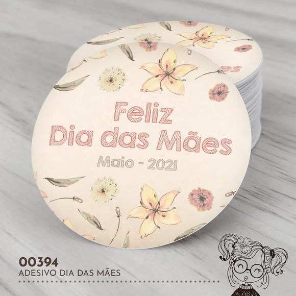 Adesivo Redondo Dia das Mães - 00394
