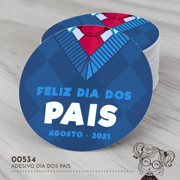 Adesivo Redondo Dia dos Pais - 00534