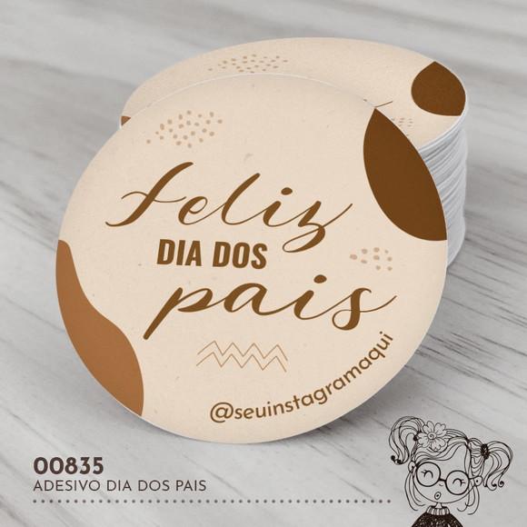 Adesivo Redondo Dia dos Pais - 00835
