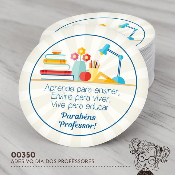 Adesivo Redondo Dia dos Professores - 00350