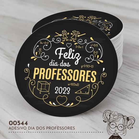 Adesivo Redondo Dia dos Professores - 00544