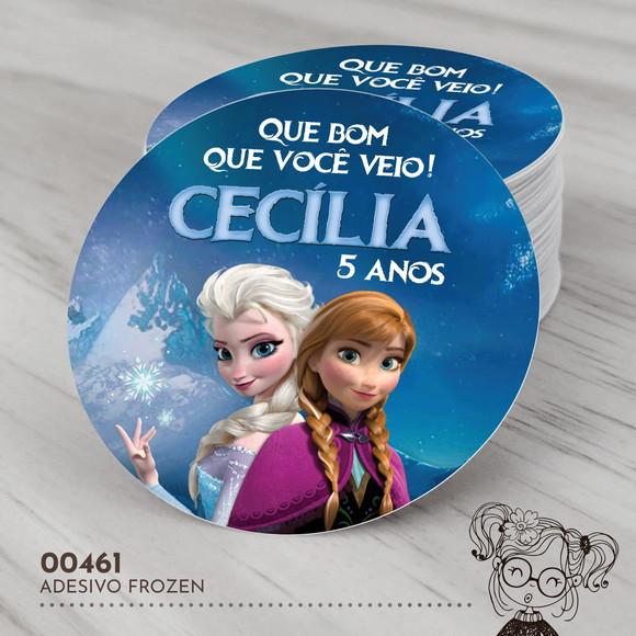 Adesivo Redondo Frozen - 00461