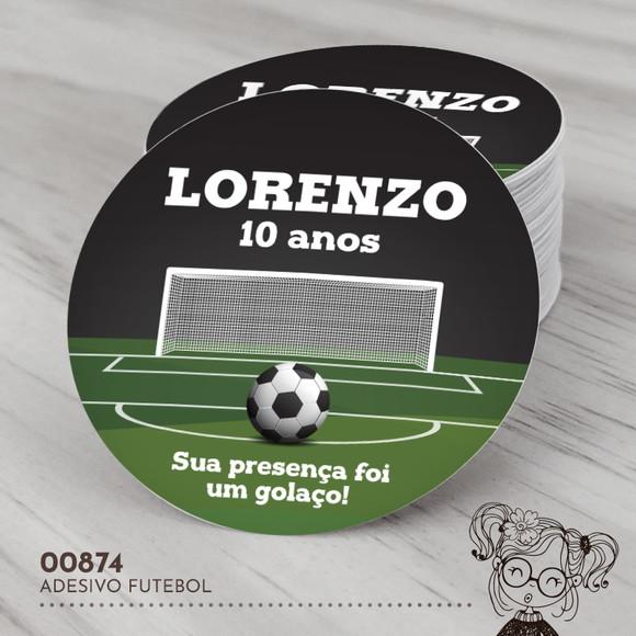 Adesivo Redondo Futebol - 00874
