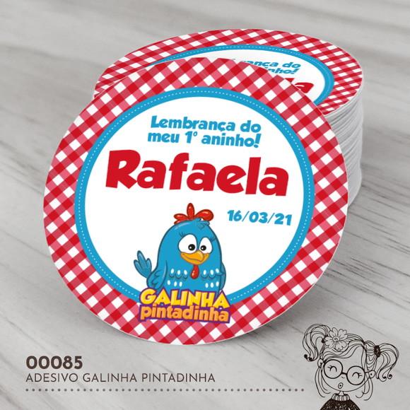 Adesivo Redondo Galinha Pintadinha 00085