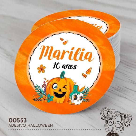 Adesivo Redondo Halloween - 00553