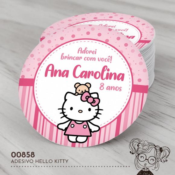 Adesivo Redondo Hello Kitty - 00858