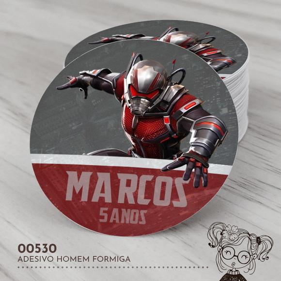Adesivo Redondo Homem Formiga - 00530