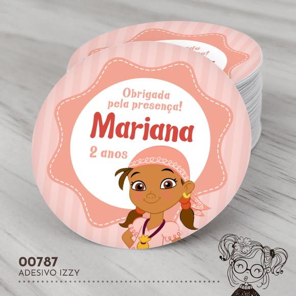 Adesivo Redondo Izzy - 00787