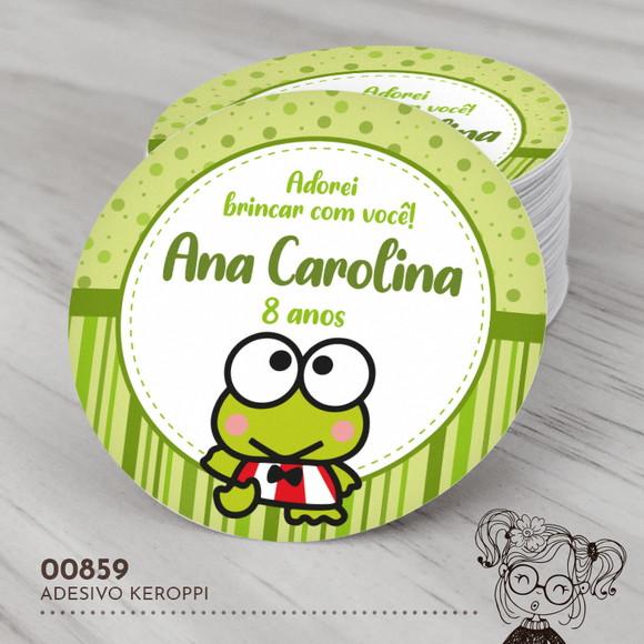 Adesivo Redondo Keroppi - 00859