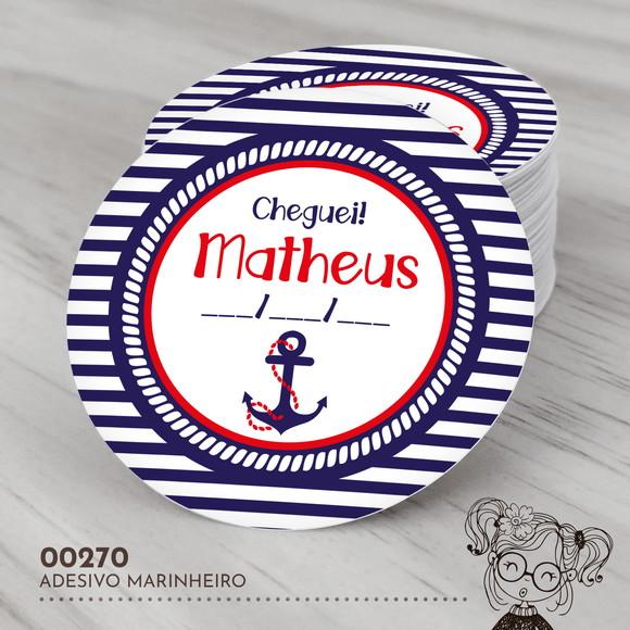 Adesivo Redondo Marinheiro - 00270