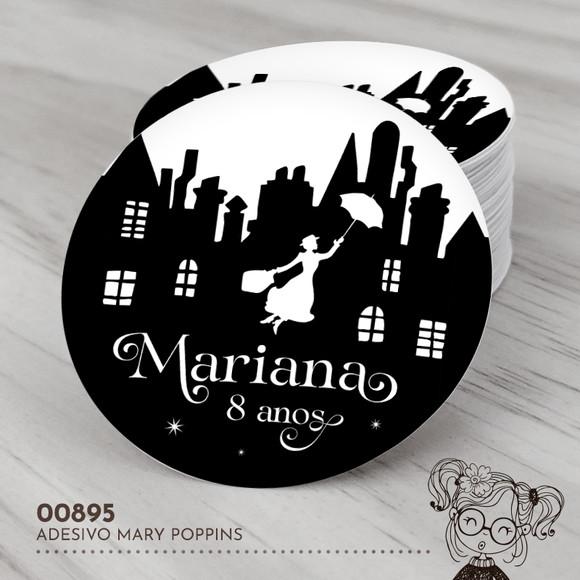 Adesivo Redondo Mary Poppins - 00895