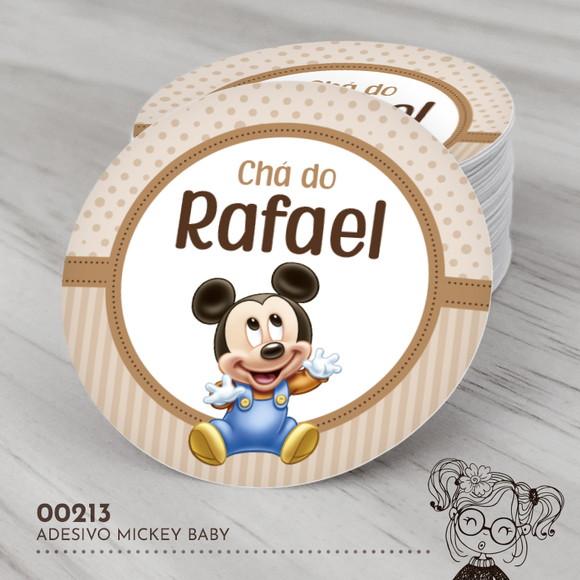 Adesivo Redondo Mickey Baby - 00213