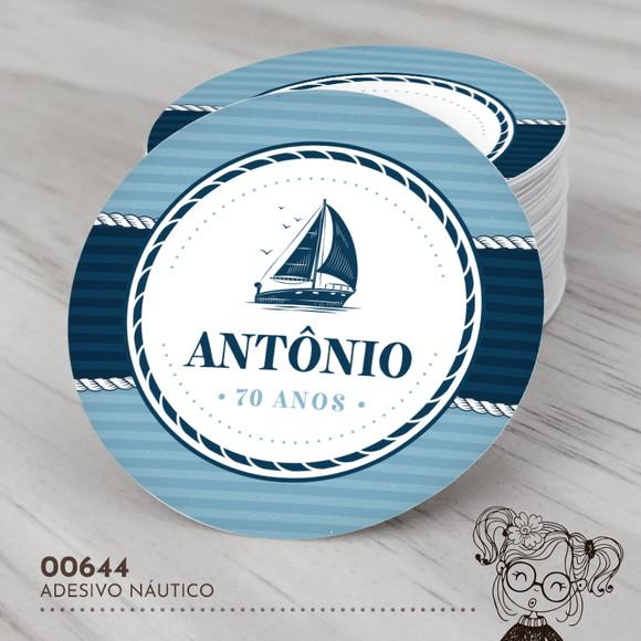 Adesivo Redondo Náutico - 00644