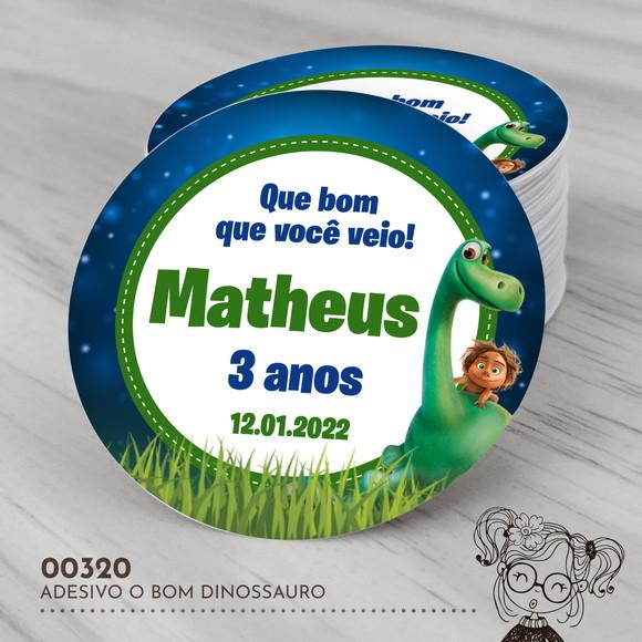 Adesivo Redondo o Bom Dinossauro - 00320