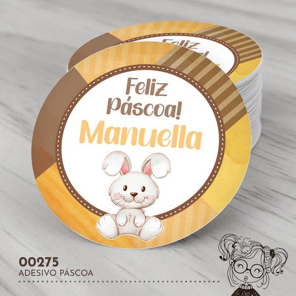 Adesivo Redondo Páscoa - 00275