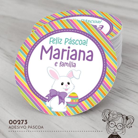 Adesivo Redondo Páscoa - 00273