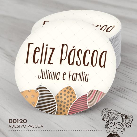Adesivo Redondo Páscoa - 00120
