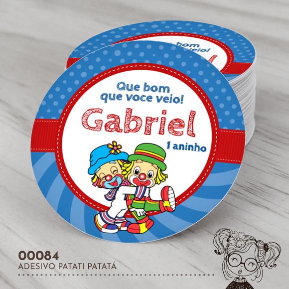 Adesivo Redondo Patati Patatá - 00084