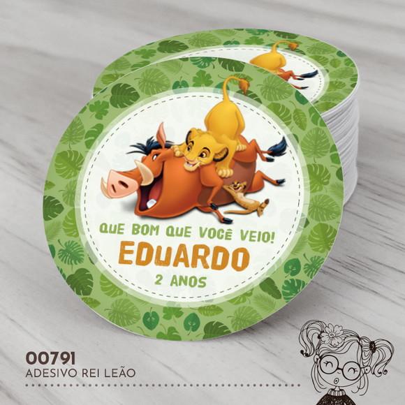 Adesivo Redondo Rei Leão - 00791