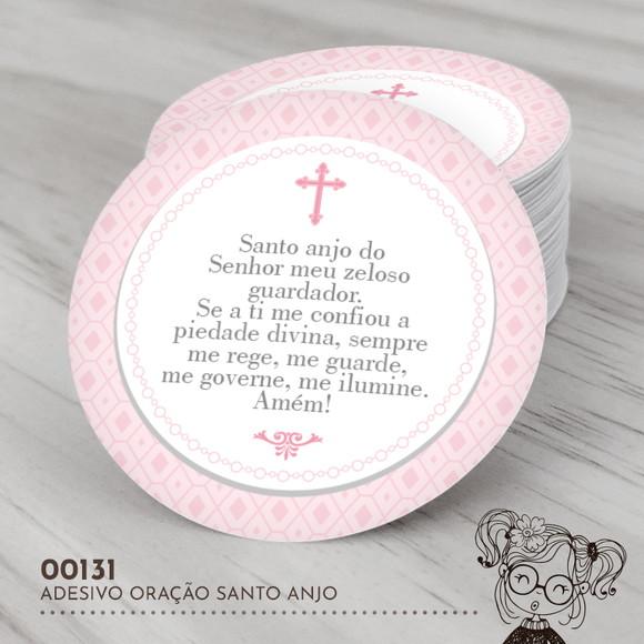 Adesivo Redondo Santo Anjo - 00131