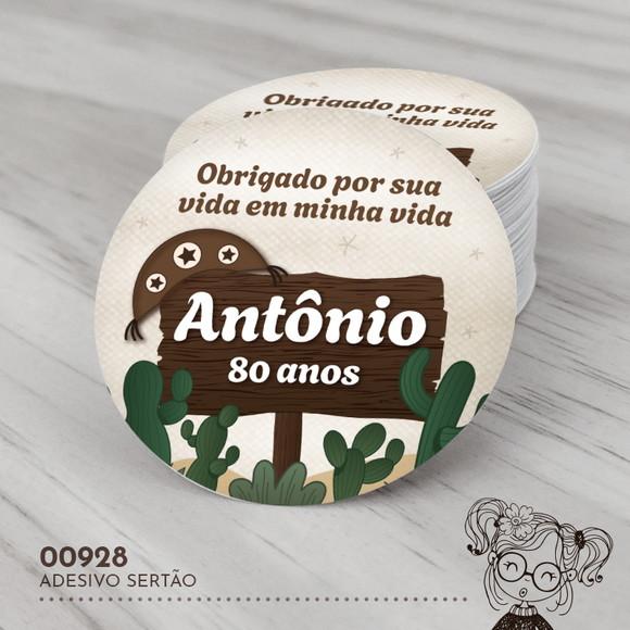 Adesivo Redondo Sertão - 00928