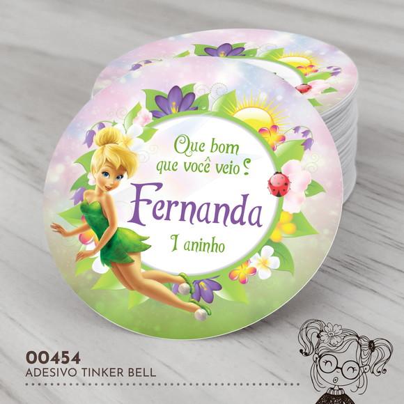 Adesivo Redondo Tinker Bell - 00454