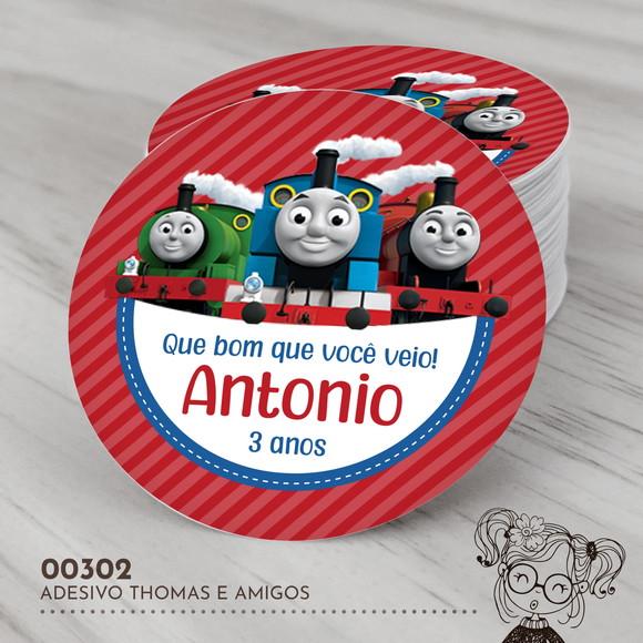 Adesivo Redondo Thomas e Amigos - 00302