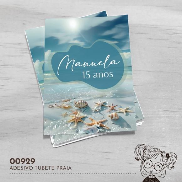Adesivo Tubete Praia - 00929