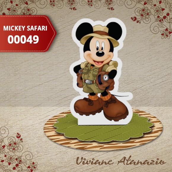 Aplique 3d Mickey Safari - 00049