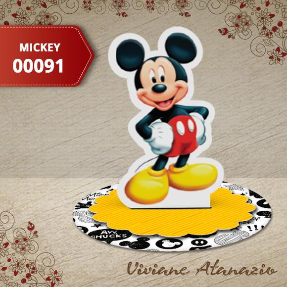 Aplique 3d Mickey - 00091
