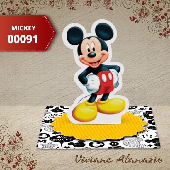Aplique 3d Mickey - 00091